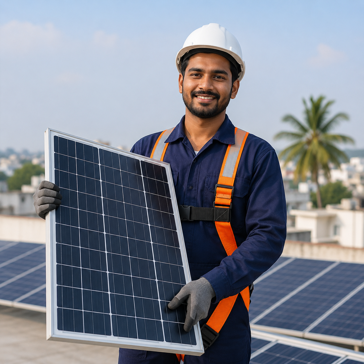 VIBREEM solar rooftop installation